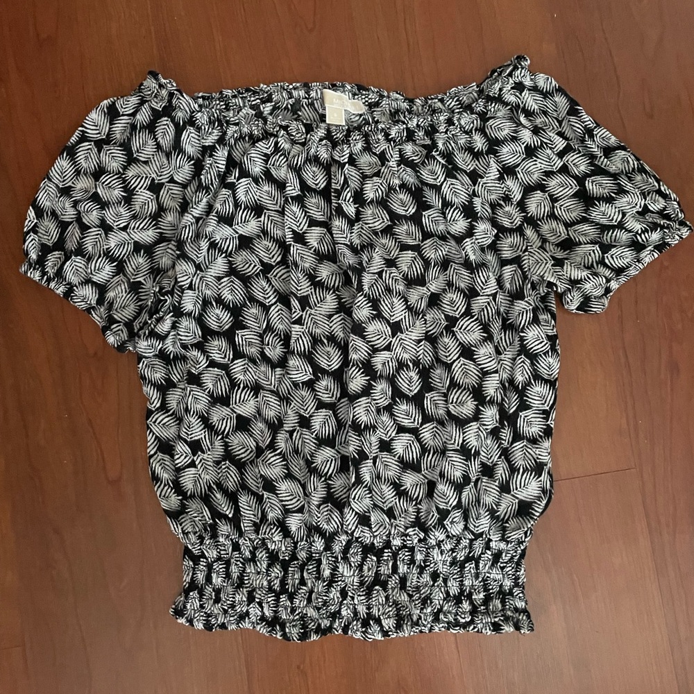 Michael Kors Off the Shoulder Short Sleeve Top